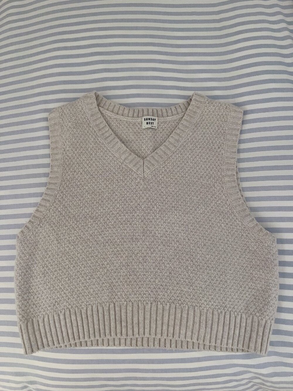 Aritzia Gray Sunday Best Sweater Vest (M)